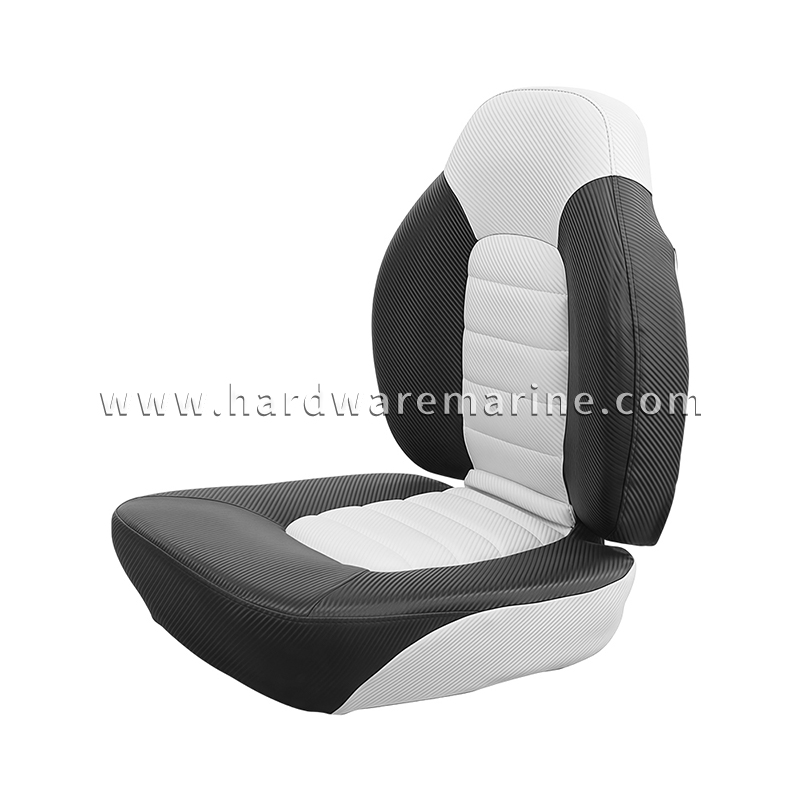 கார்பன் ஃபைபர் பேட்டர்னுடன் கூடிய விளையாட்டு மடிப்பு மரைன் படகு இருக்கை